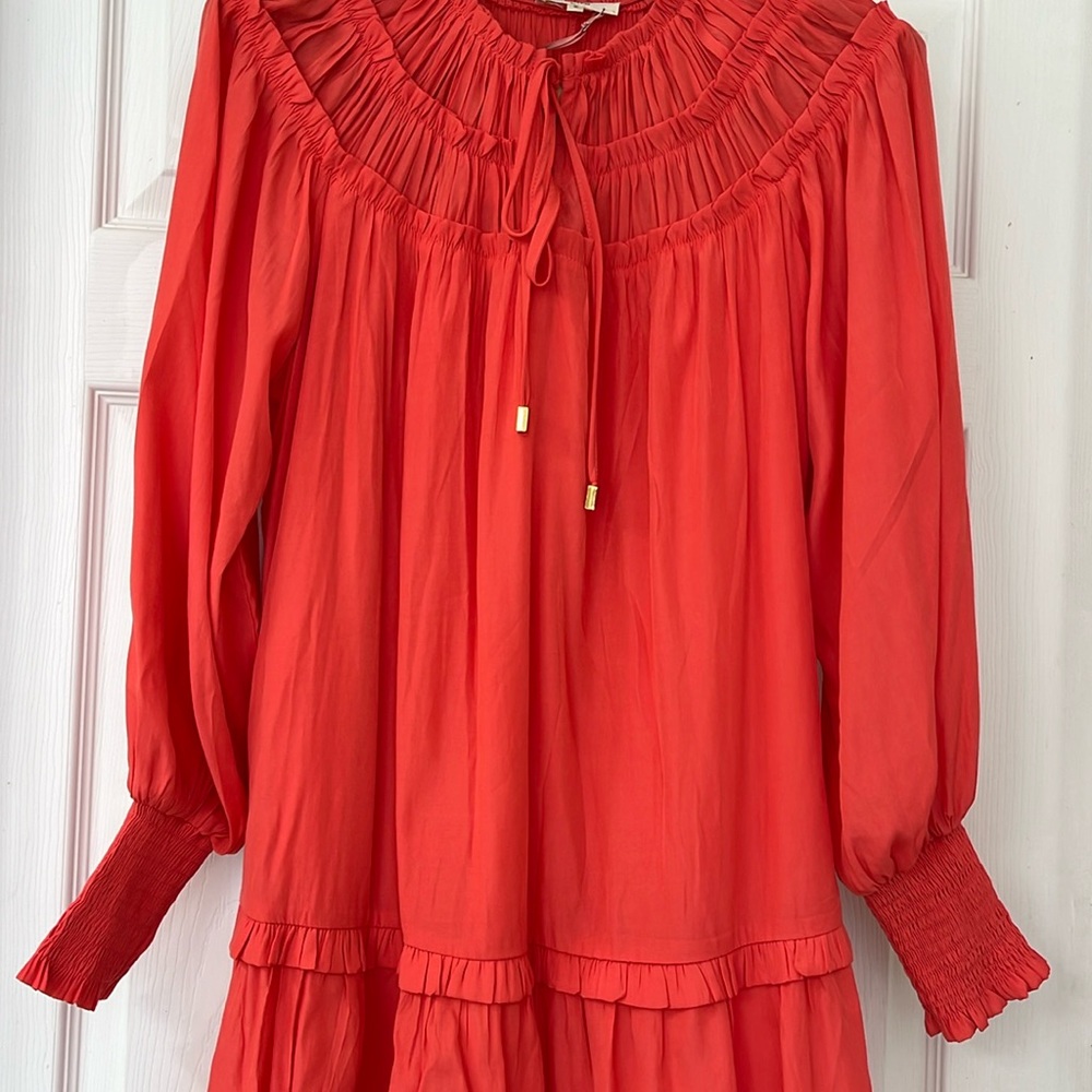NWT LONG SLEEVES Coral Dress SIZE SMALL S for WORK/OFFICE WEAR